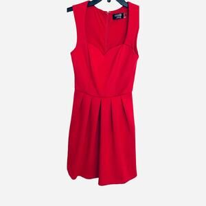 GUESS SLEEVELESS SKATER FIT & FLAIR MIDI DRESS, WOMENS, 2, DEEP FUCHSIA, NWOT